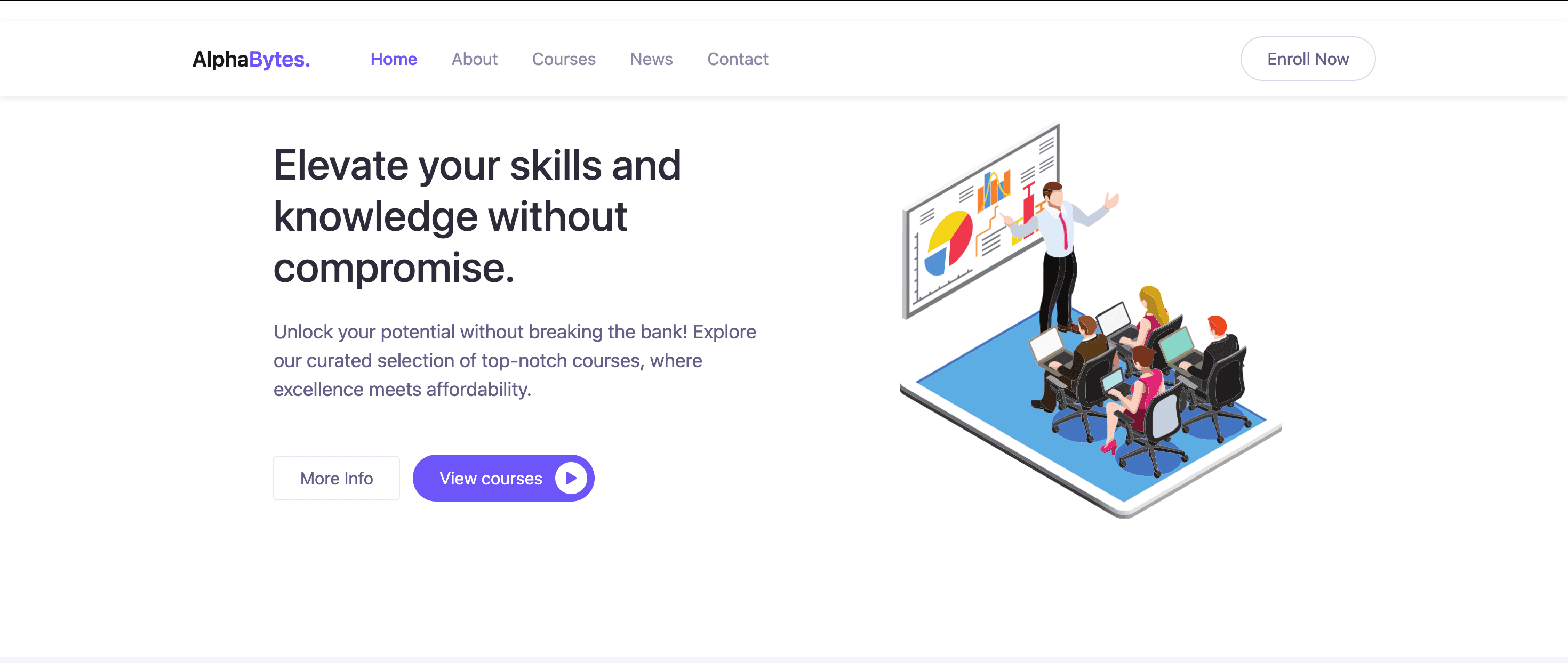 AlphaBytes TRANING INSTITUTE — case study by Waglogy in Gangtok, Sikkim
