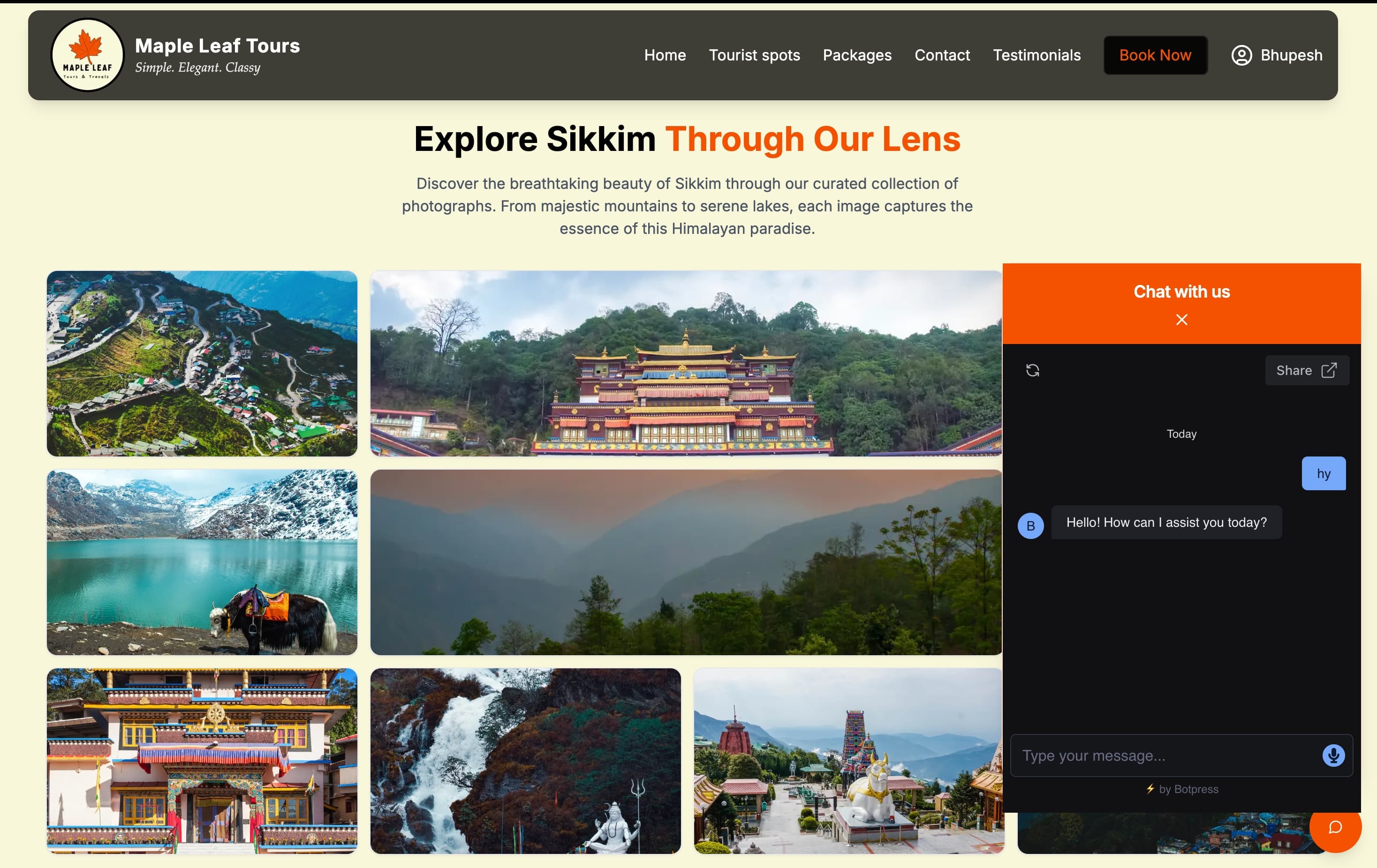 Maple Leaf Tours & Travels screenshot 1