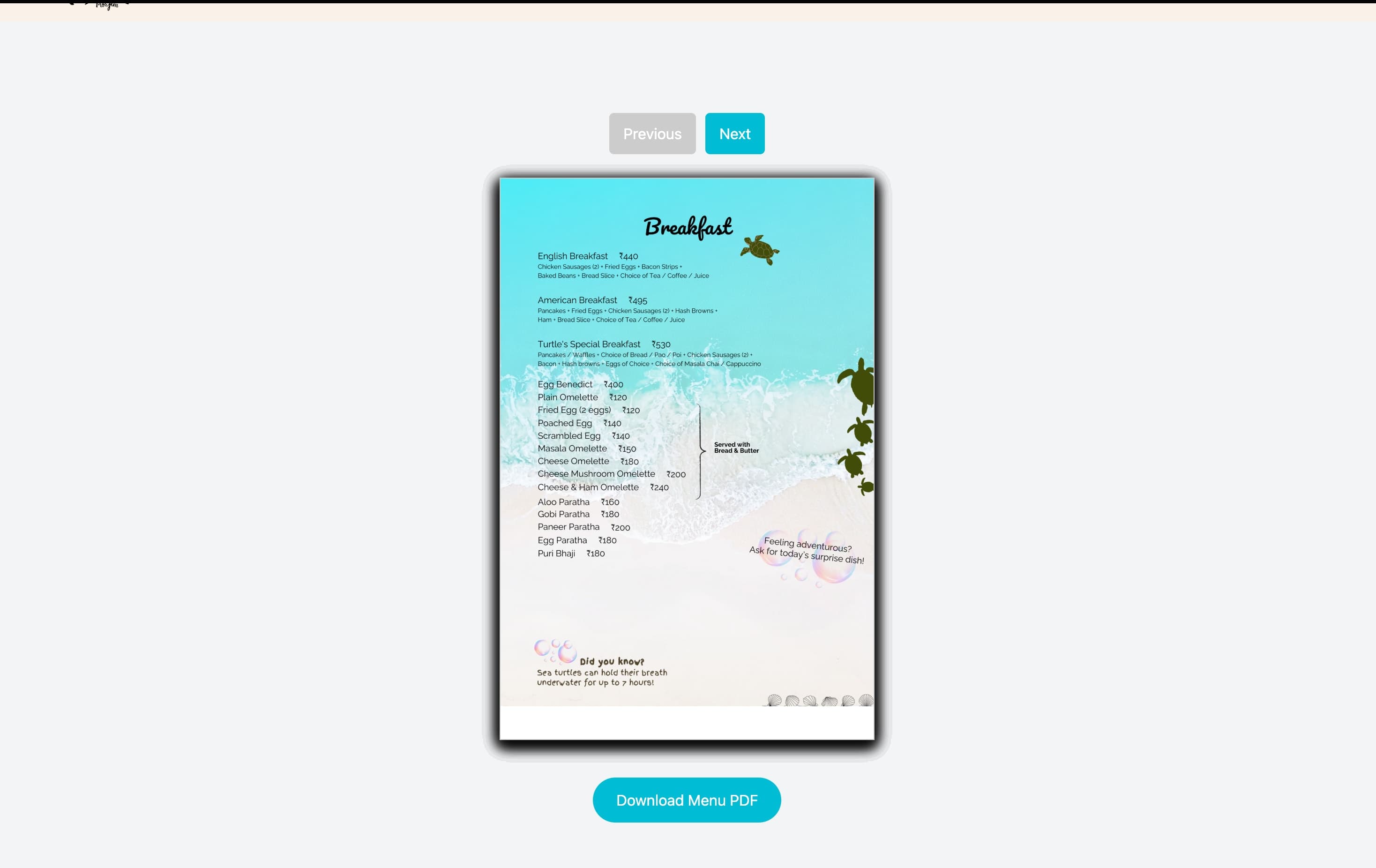 Turtles Restaurant & Bar screenshot 1